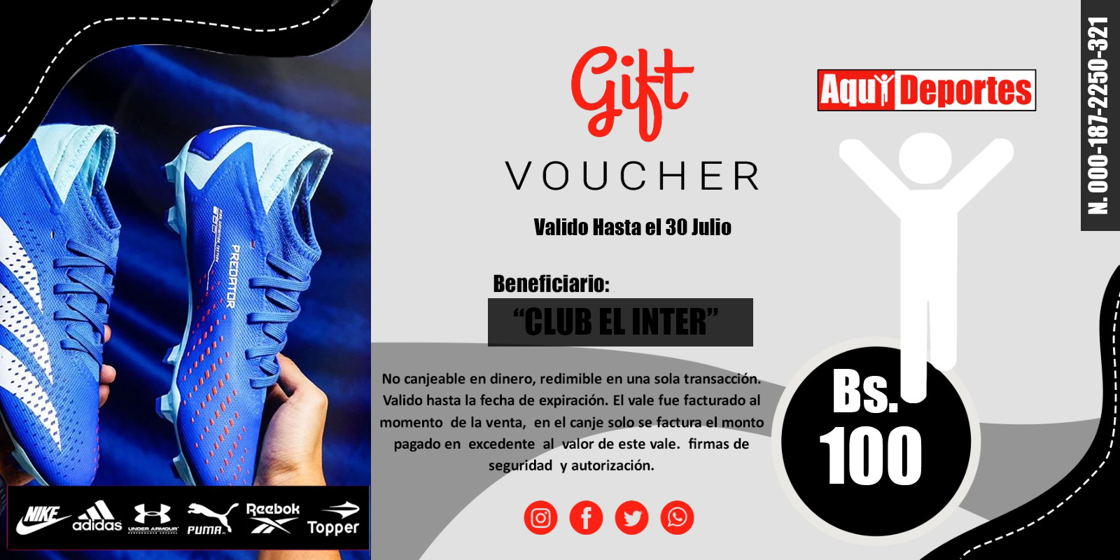 Gift Card ejemplo 2